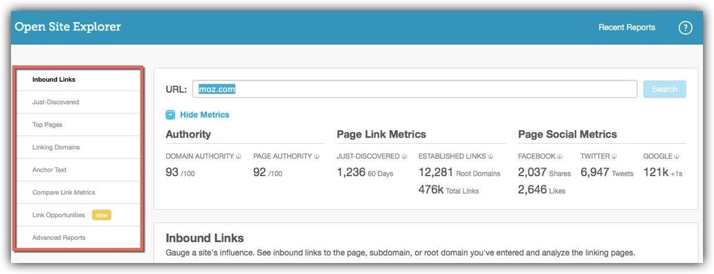 Moz-Open-Site-Explorer