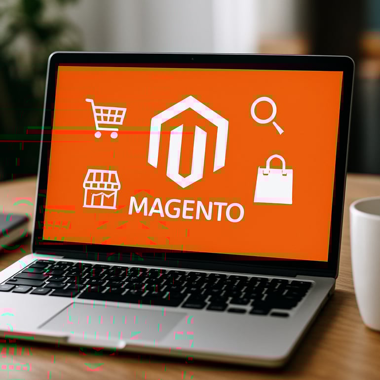 photographic Un visuel image pour reprsenter le systeme ecommerce Magento-1