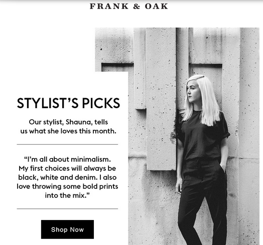 accmpagnement - frank and Oak